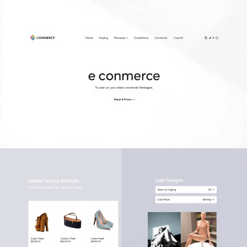 Modern website design for the Project Quantum e-commerce platform