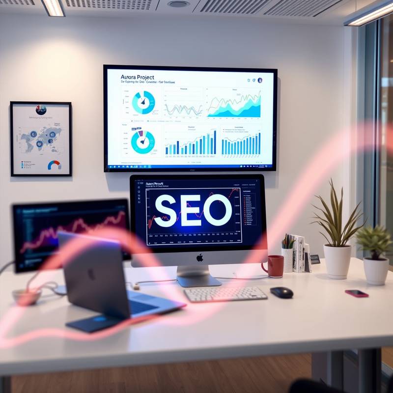successful SEO strategy for Project Aurora, improving search engine ranking